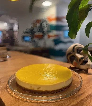Limonlu cheesecake