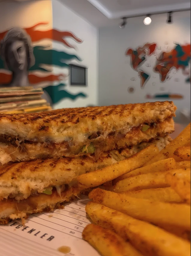Tost ve baharatlı patates